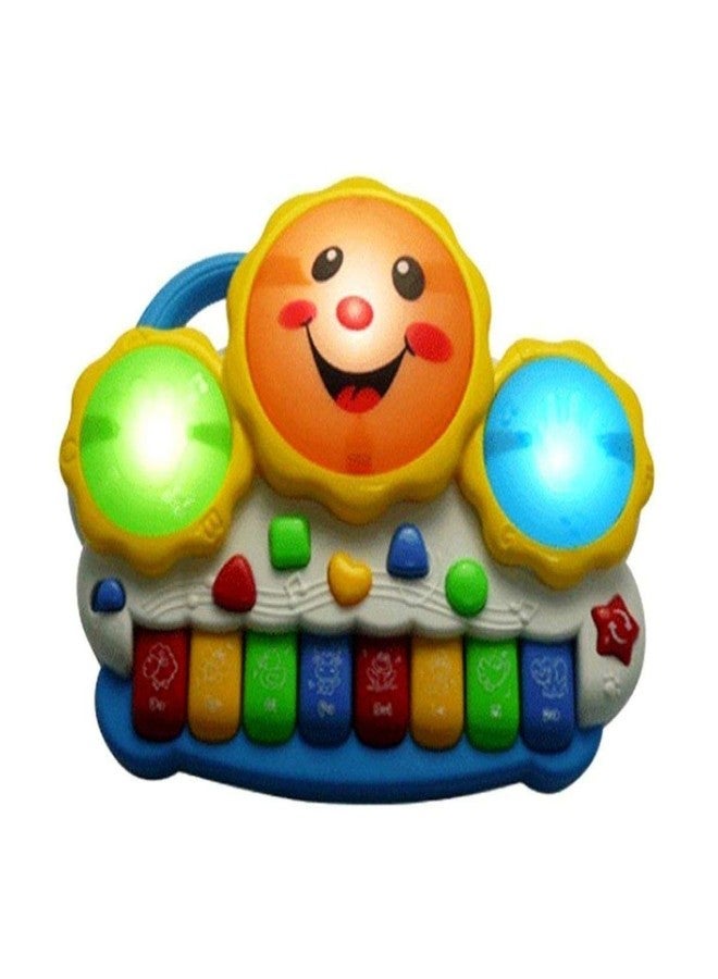 SHB Drum Keyboard Musical Toys with Flashing Lights - Animal Sounds and Songs - Image 3